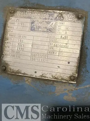 USED WESTINGHOUSE 75 HP ELECTRIC MOTOR