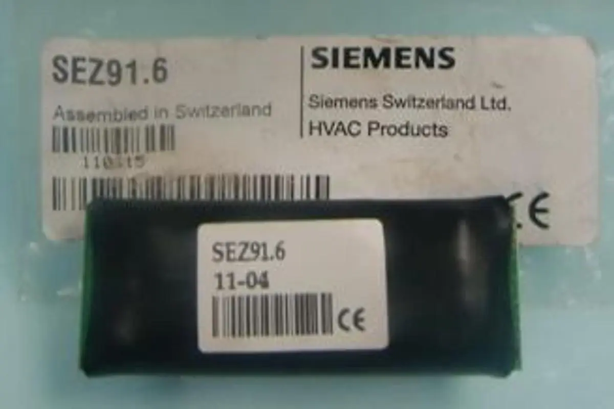 QTY. 1. SIEMENS SWITZERLAND LTD. HVAC PRODUCTS SEZ...