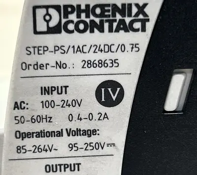 USED PHOENIX CONTACT STEP-PS/1AC/24DC/0.75
