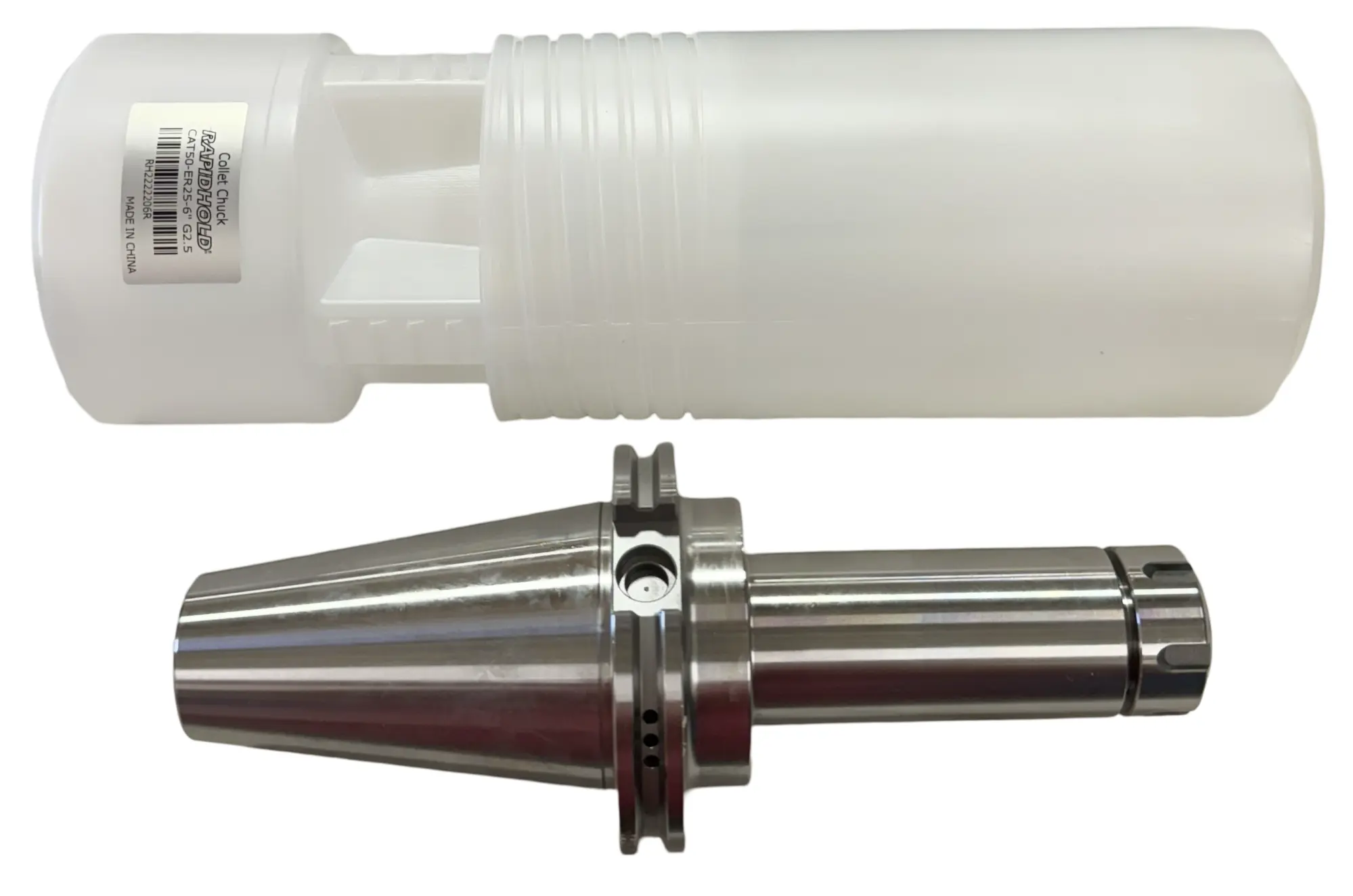 RapidHold CAT50 ER25 Collet Chuck 6" Protruding Length