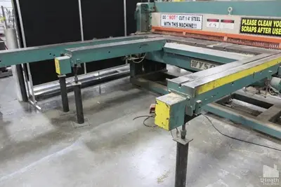 10' x 10 GA WYSONG "1010" CNC MECHANICAL POWER SQUARING SHEAR w/POWER FRONT GAUGING & SQUARING ARM