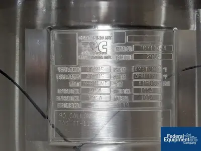 USED T & C Stainless 80 Gal T&C Tank, S/S