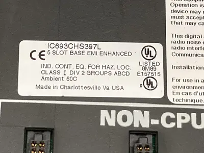 Used GE FANUC IC693CHS397L Industrial Controls Ohio US | Surplus Asset Holdings #1243628