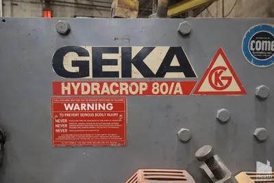 1995 GEKA HYDRACROP 80/A Ironworkers | Kempler Machinery (3)