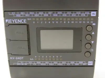 Keyence KV-24DT PLC 24-Point Programmable Controller Module