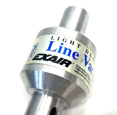 Used EXAIR Light-Duty Line-Vac Aluminum Body, 1" Hose ID, 1/4" Inlet Pneumatic Conveyors Michigan US | Maverick Industrial Sales #1419704
