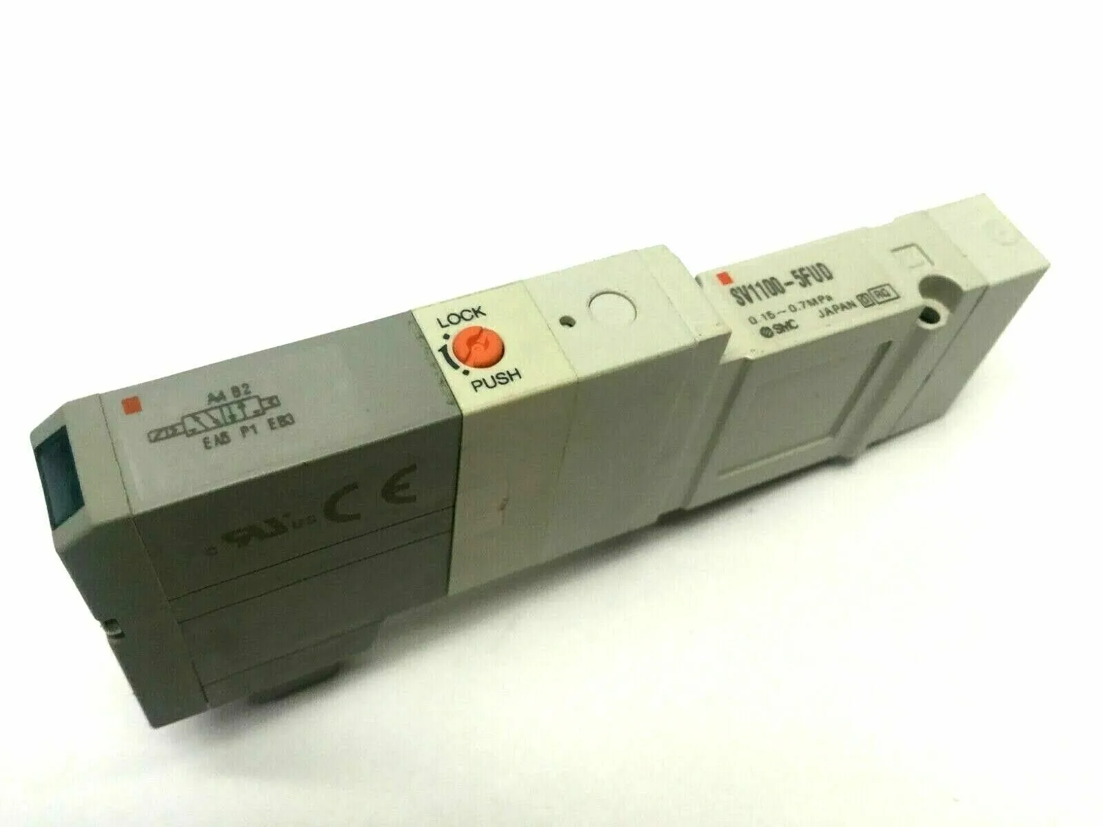 USED SMC SINGLE SOLENOID VALVE, 2 POSITION