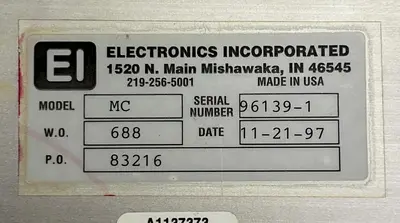 Used ELECTRONICS INC MC Industrial Controls | Surplus Asset Holdings #1218831