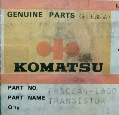 NEW KOMATSU FBSCEA4-1600 TRANSISTOR BOARD FBSCEA41600 ET188-4D06