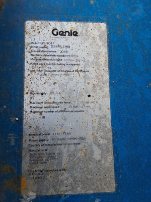 USED 2018 Genie GS-4047
