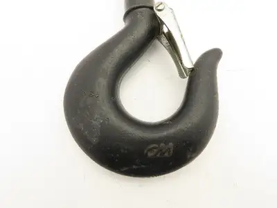 CM Lodestar 3-4 Ton Chain Hoist Upper Hook Threaded Shank w/Latch No 8