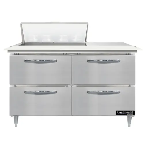 Continental D48N8C-D 48" Designer Line Sandwich/salad Prep Table W/ Refrigerated Base, 115v