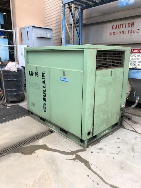 Used SULLAIR LS-16 Rotary Screw & Sliding Vane Air Compressors California US | Deal Makers Machinery #395384