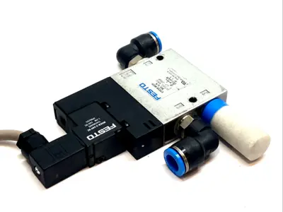 USED FESTO SOLENOID VALVE 24V W/ MSEB-E-24VDC