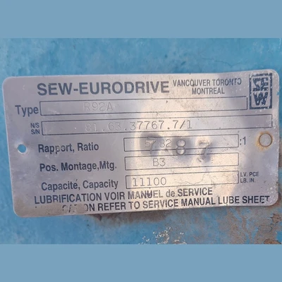 USED SEW-EURODRIVE R92A