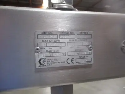 Drum unloader, Graco Saniforce ram unit Stainless Steel drum unloader, for your thickest, toughest food, personal care and pharmaceutical ingredient transfer