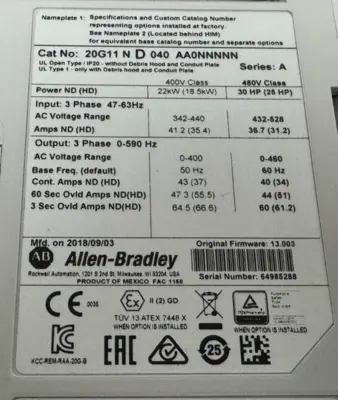 USED ALLEN-BRADLEY POWERFLEX 755