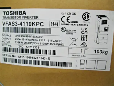 NEW Toshiba VFAS3-4110KPC