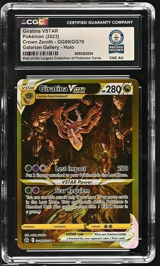 2023 POKEMON CROWN ZENITH SECRET FULL ART/GIRATINA VSTAR CGC WORLD RECORD 1/1