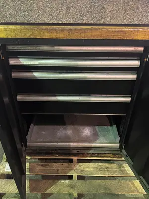 System 3R Industrial 4 Drawer Tool Cabinet with Granite Top