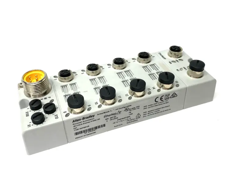 Used ALLEN BRADLEY SER. A ARMORBLOCK 16-POINT CONFIGURABLE I/O MODULE PLC Input & Output | Maverick Industrial Sales #1099046