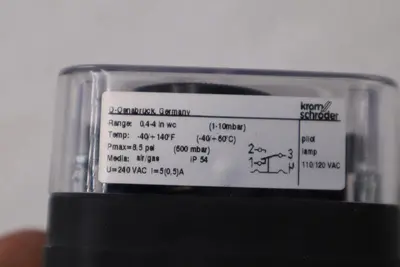 Krom Schroder DG10T Pressure Switch 0.4-4.0 IN WC 1.0-10 BAR STOCK H1147A