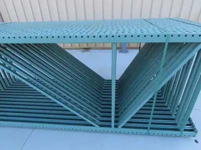Teardrop Pallet Racking Upright Leg 12' x 4' 23,900 LB 144" x 48" 3"x3" Column