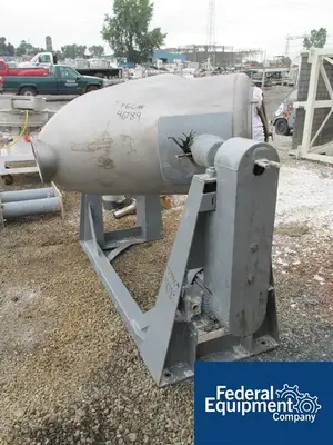 USED Patterson-Kelley 10 CU FT P-K TWIN SHELL BLENDER, S/S, LIQUID BAR