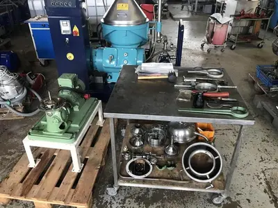 Westfalia SA 1-02-575 XP pilot plant separator, 316SS.