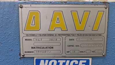 Used 1990 DAVI MCB 3028 Plate Bending Rolls including Pinch Georgia US | The Equipment Hub #1341548