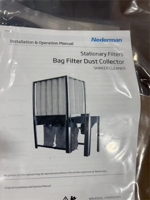 Used 2024 NEDERMAN "S SERIES SHAKER" Dust Collectors Texas US | MachineryMax #1455121