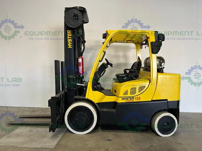 Used HYSTER S 155F FORKLIFT 15000 LBS W/ ADJ. 48" FORKS - SIDE SHIFT, 220" MAX HEIGHT Misc Forklifts | Equipment Lab #486232
