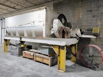 Mixer, Ribbon, 600 CF, Carbon Steel, Double Ribbon, #5991223
