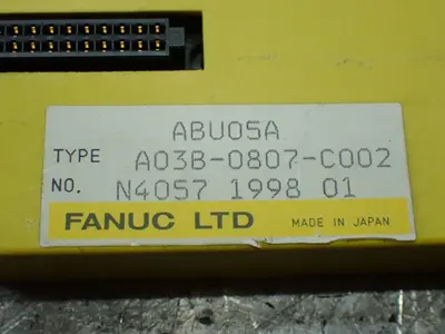 Used FANUC A03B0807C002 I/O Boards & Replacement Parts Ohio US | HGR 24 #885656