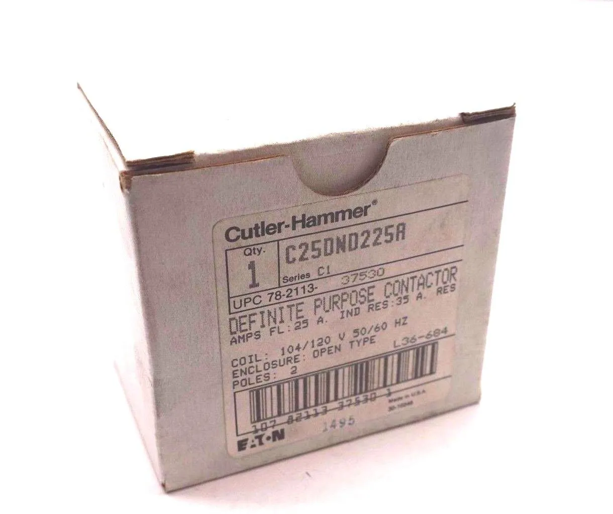 NEW CUTLER HAMMER C25DND225A CONTACTOR