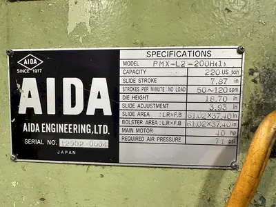USED AIDA PMX-L2-220H(1)