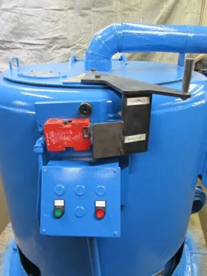 Barrett 1100-DS carrier type high volume parts dryer, SS.