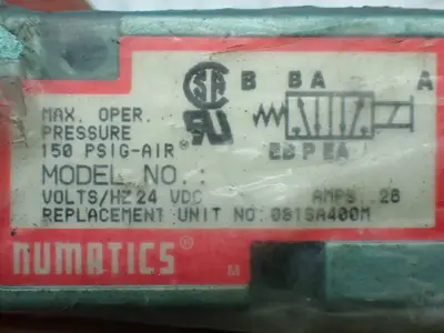 NEW NUMATICS 081SA400M