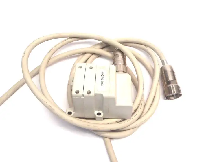Used SMC 2 VALVE MANIFOLD 4 PORT, W/ (2) 26 PIN CABLE Cable & Wire | Maverick Industrial Sales #1110610