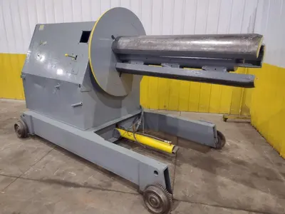 20,000 LBS X 60" AMERICAN MODEL #1000 MOTORIZED COIL REEL UNCOILER: YOBRO #24792