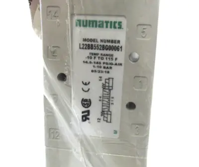 NEW NUMATICS L22BB552BG00061 SOLENOID VALVE