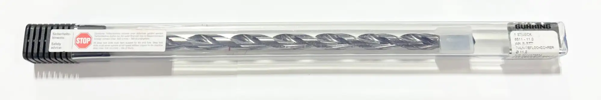 GUHRING 11mm Solid Carbide Drill 20xD Coolant Thru TiAlN Tip 135 Deg