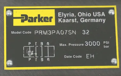 NEW PARKER PRM3PA07SN-32 HYDRAULIC VALVE PRM3PA07SN32