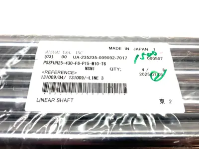 NEW MISUMI PRECISION LINEAR SHAFT, STEPPED ENDS