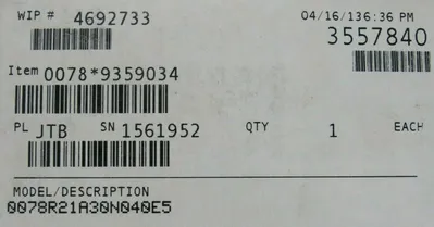 NEW ROSEMOUNT 0078R21A30N040E5 TEMPERATURE SENSOR 0078-9359034 00079-0001-0185