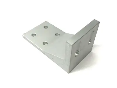 USED PARKER ALUMINUM FLOOR MOUNTING BRACKET 40-SERIES 80/3.0IN