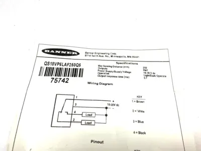 New | in-Stock Banner Engineering WORLD-BEAM All Purpose Photoelectric Sensor Photoelectric Sensors Michigan US | Maverick Industrial Sales #1392767