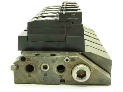 Rexroth Aventics 6-Station Manifold Pneumatic Directional Solenoid Valve Bank