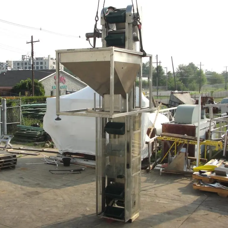 SPC6529  Conveyor New England Machinery bucket elevator Stainless Steel, 18 x 10