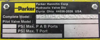 NEW PARKER D31VHW3C4NYCF67 VALVE D1VHW4CNYCF6